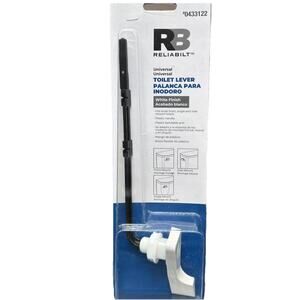 Flush Lever Reliabilt Bendable Arm White Finish 0433122 New Palanca Para